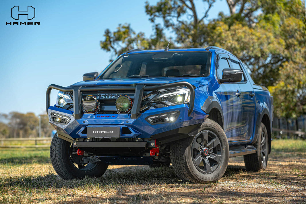 Hamer 4x4 ATLAS SERIES PLUS (INCL. 3.5T RATED RECOVERY POINTS) BULL BAR TO SUIT ISUZU DMAX 2024-PRESENT