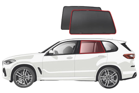 BMW X5 2nd Generation Car Rear Window Shades (E70/F80; 2006-2013)*