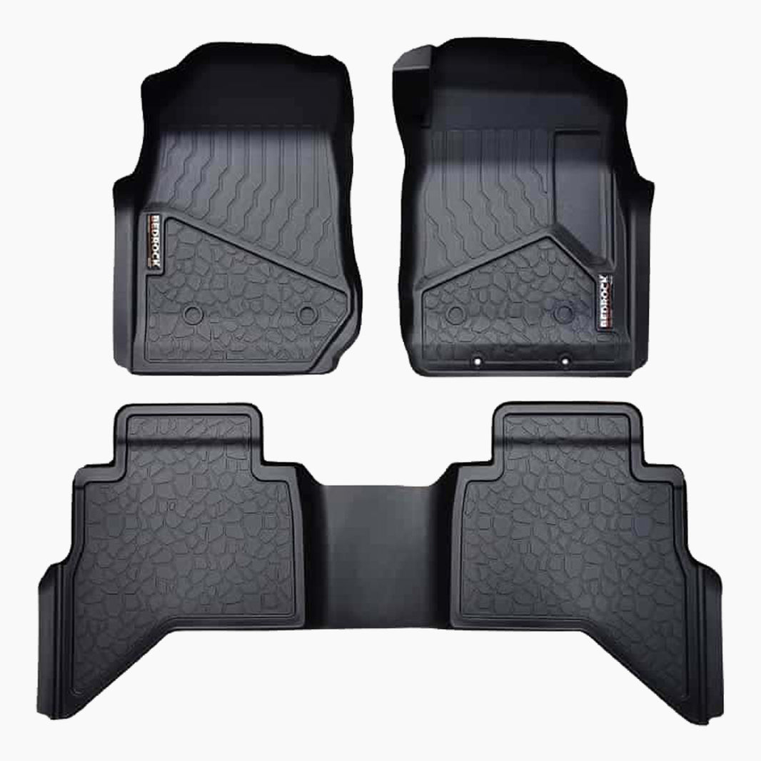 ISUZU D-MAX UTE (2012-2020) 1ST / 2ND ROW SET BEDROCK FLOOR LINERS