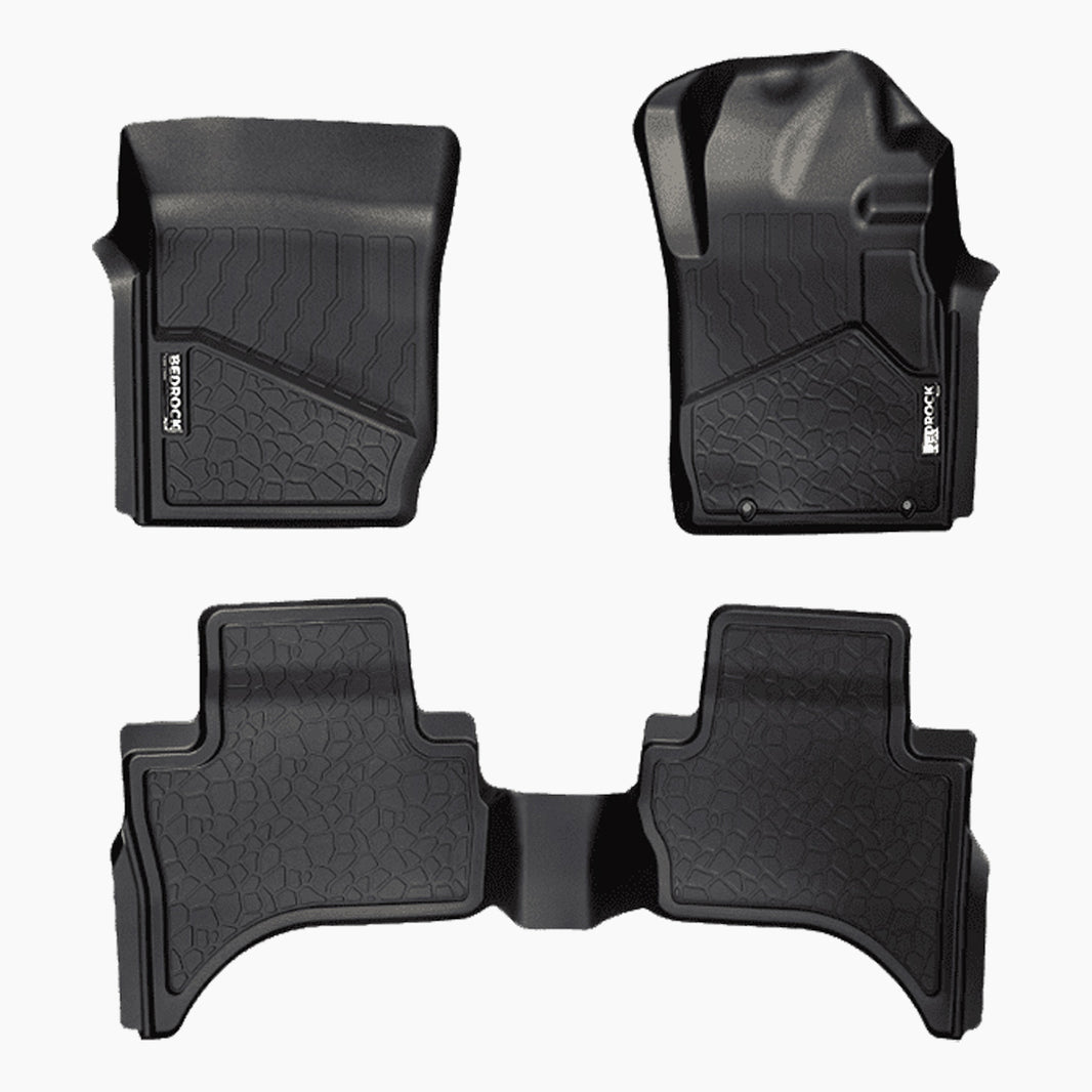 MITSUBISHI TRITON MQ/MR DUAL CAB UTE (2015-2024) W/O ELECTRIC SEATS 1ST / 2ND ROW SET BEDROCK FLOOR LINERS