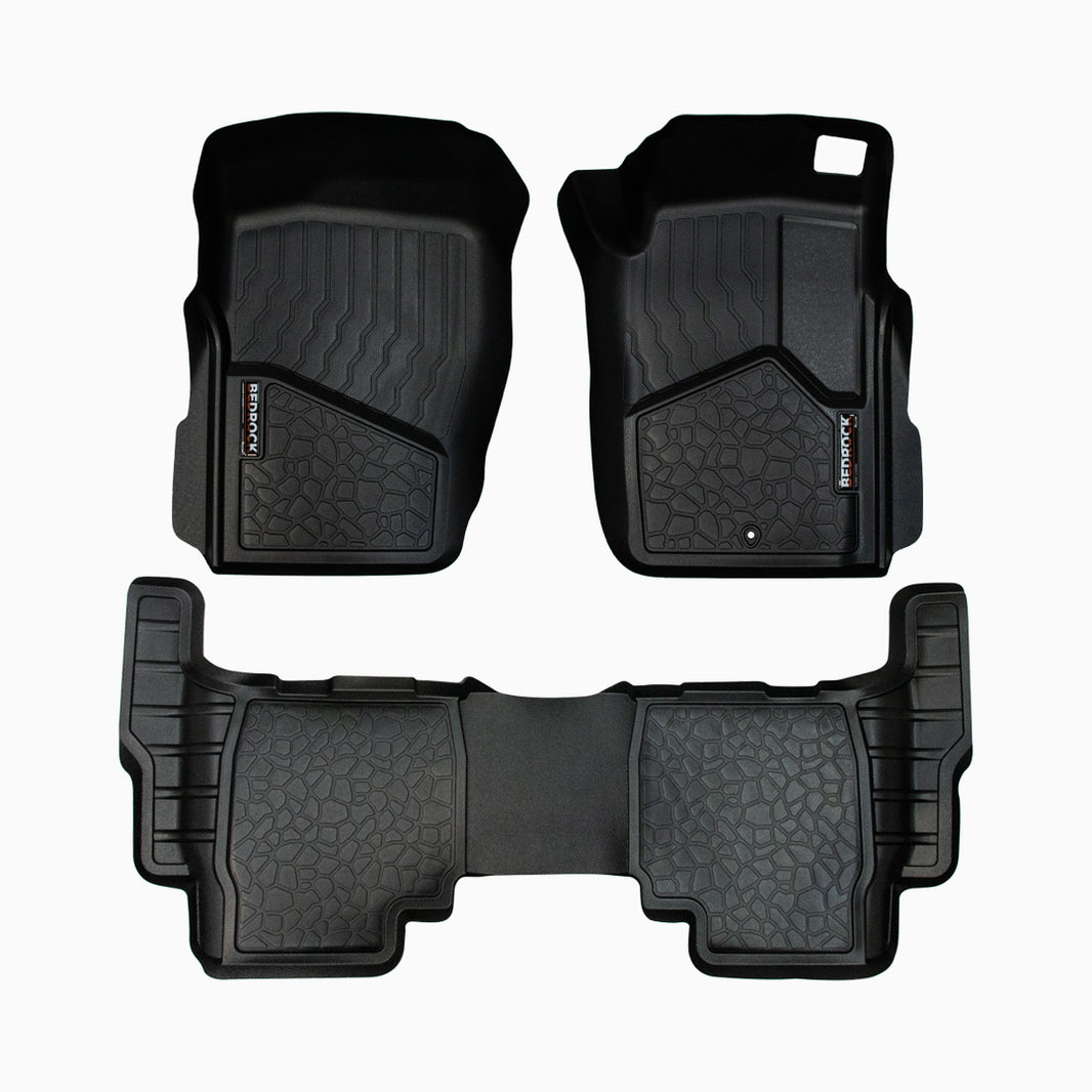 NISSAN PATROL GU SUV (1998-2020) 1ST / 2ND ROW SET BEDROCK FLOOR LINERS