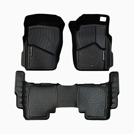 NISSAN PATROL GU SUV (1998-2020) 1ST / 2ND ROW SET BEDROCK FLOOR LINERS