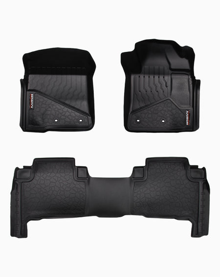 TOYOTA LC 200 SERIES VX & SAHARA SUV (2012-2021) 1ST / 2ND ROW SET BEDROCK FLOOR LINERS