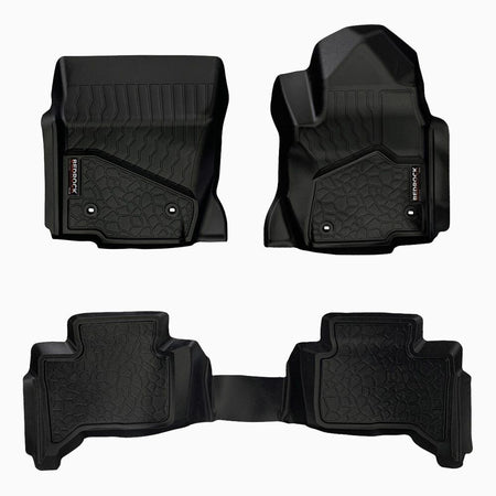 TOYOTA PRADO 250 SERIES (2024-ON) 1ST / 2ND ROW SET BEDROCK FLOOR LINERS