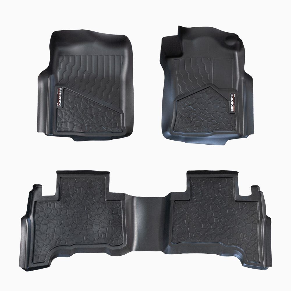 TOYOTA PRADO 120 SERIES SUV (2003-2009) 1ST / 2ND ROW SET BEDROCK FLOOR LINERS