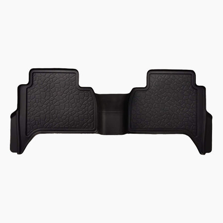 VOLKSWAGEN AMAROK (2010-2023) (ADJUSTABLE FOR REAR CUP HOLDERS) 2ND ROW BEDROCK FLOOR LINERS