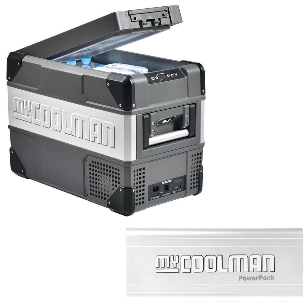 myCOOLMAN Portable Fridge 36Ltr Including Powerpack