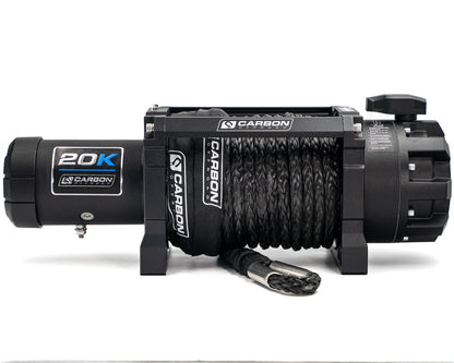 Carbon Scout Pro - 20000lb Extreme Duty Truck Winch - CW - XD20BLK 2