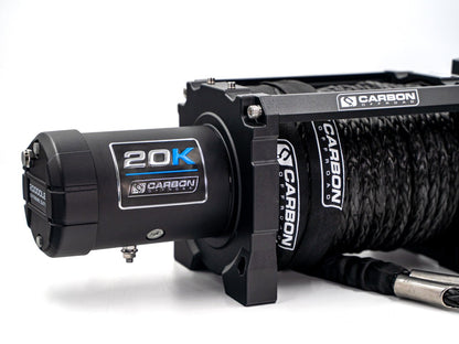 Carbon Scout Pro - 20000lb Extreme Duty Truck Winch 24V - CW - XD20BLK_24V 3