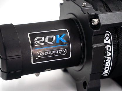 Carbon Scout Pro - 20000lb Extreme Duty Truck Winch 24V - CW - XD20BLK_24V 7