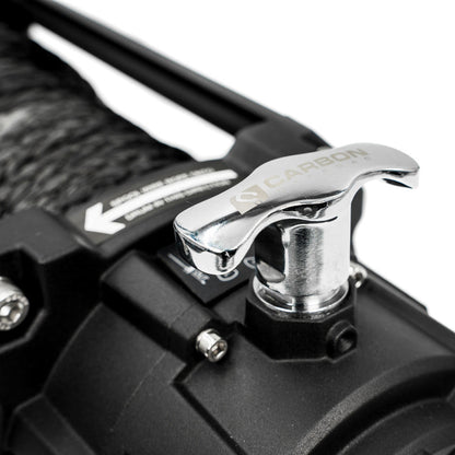 Carbon 12K - 12000lb Winch V3 with MegaPro Hook - CW - 12KV3BLK 5 Carbon Offroad