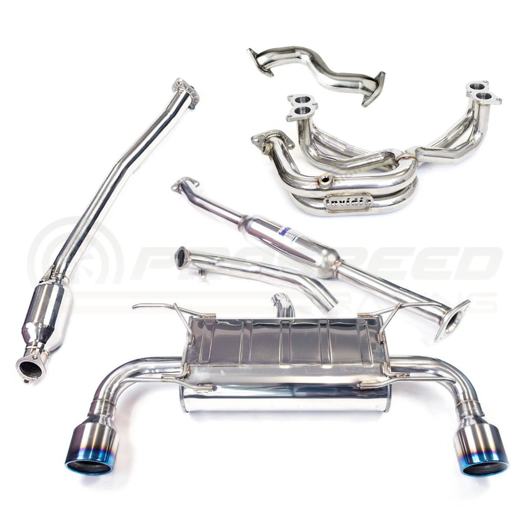 Invidia Q300 70mm Engine Back Exhaust w/Invidia Equal Headers - Subaru BRZ/Toyota 86 12-21 (6MT)