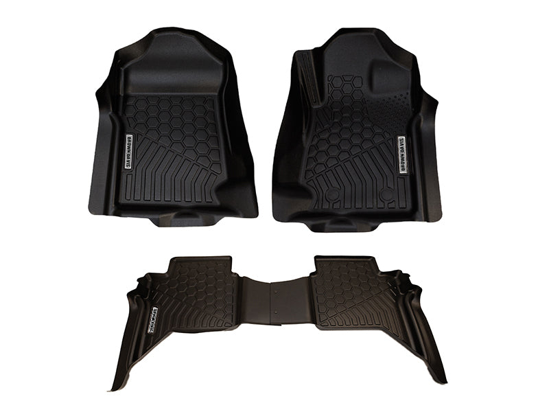 BROWN DAVIS FORD EVEREST NEXT-GEN 2022-ON FRONT AND REAR FLOOR MATS