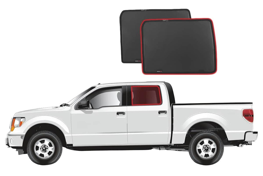 Ford F-Series 12th Generation Crew Cab Ute Car Rear Window Shades (2009-2014)