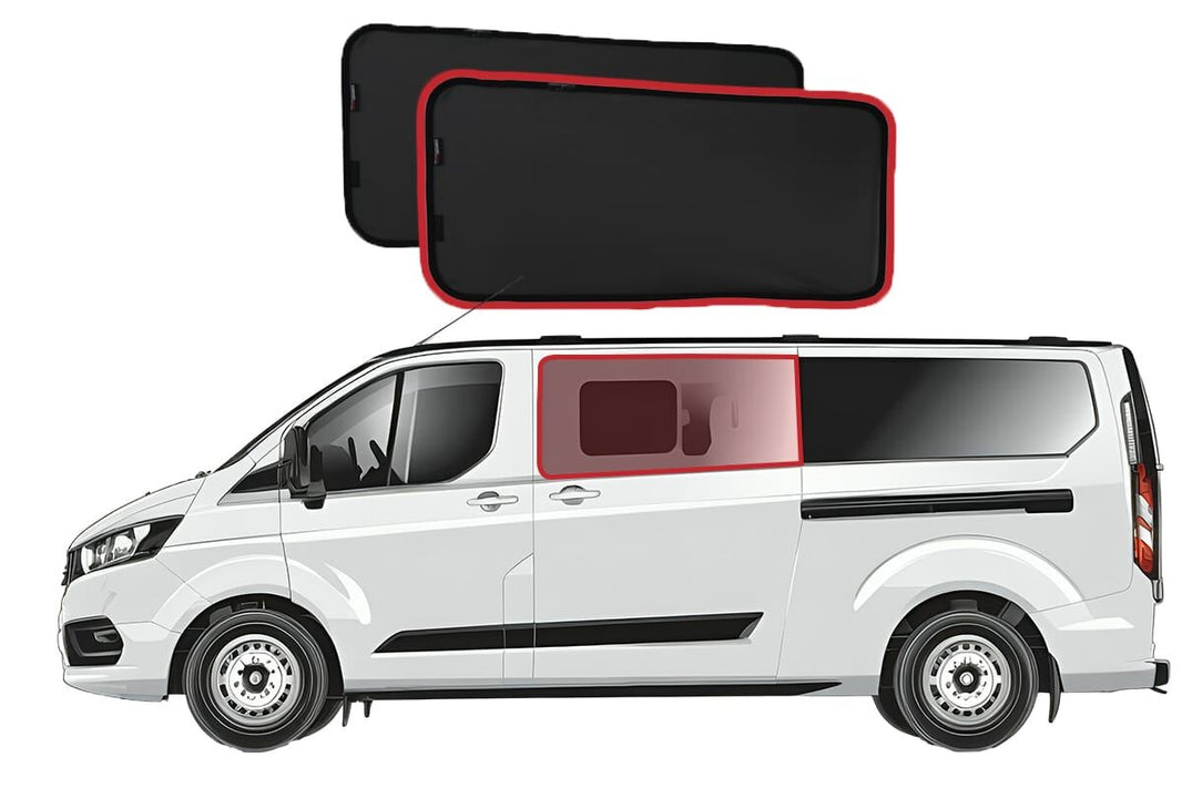 Ford Transit Custom/Tourneo Custom 1st Generation Car Rear Window Shades (2012-2024)*