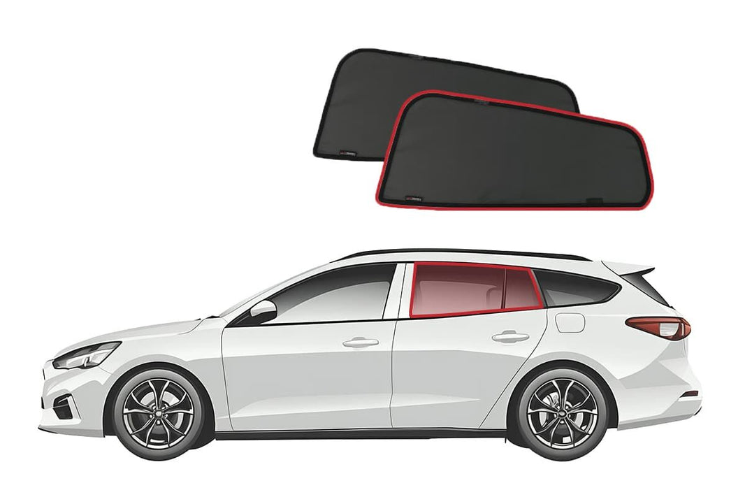 Ford Focus Wagon 4th Generation Car Rear Window Shades (C519; 2018-Present)