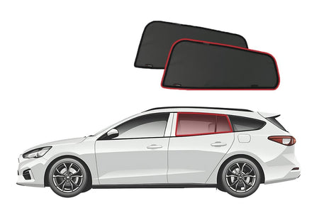 Ford Focus Wagon 4th Generation Car Rear Window Shades (C519; 2018-Present)