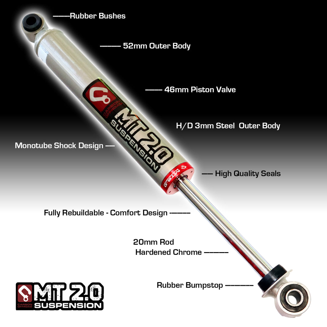 MT2.0 Nissan NP300 D23 Navara Rear Shock 4"