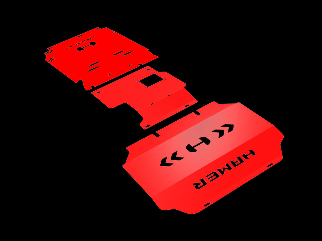 Hamer 4x4 3 PCE UNDERBODY PROTECTION PLATES TO SUIT ISUZU MUX 2021-PRESENT