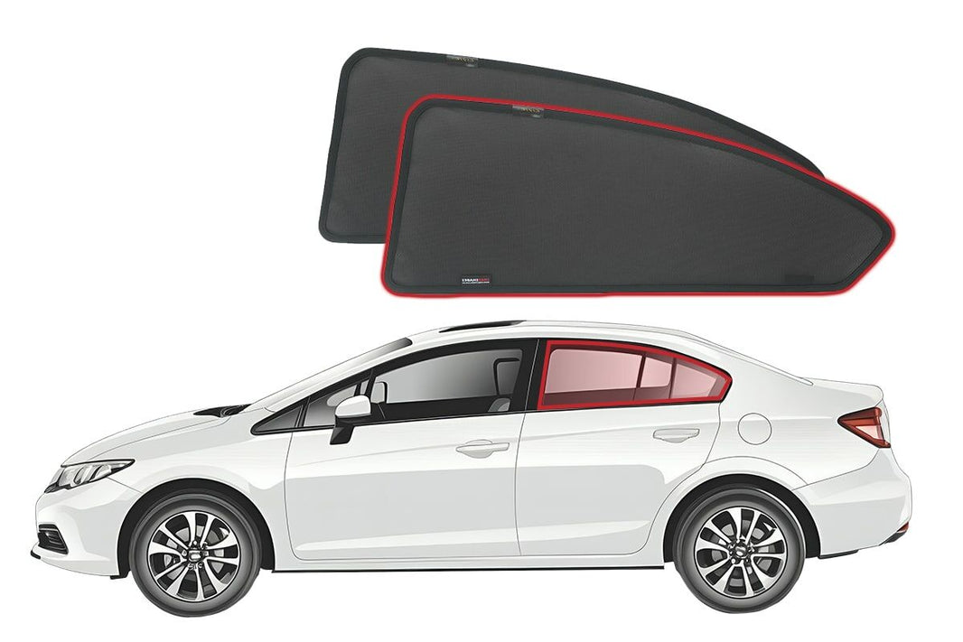 Honda Civic Sedan 9th Generation Car Rear Window Shades (FG; 2011-2017)