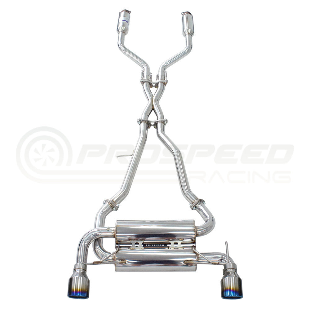 Invidia Gemini Cat Back Exhaust w/PSR Carbon Fibre Tips - Nissan 350Z Z33 02-09