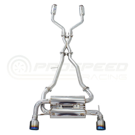 Invidia Gemini Cat Back Exhaust w/PSR Carbon Fibre Tips - Nissan 350Z Z33 02-09