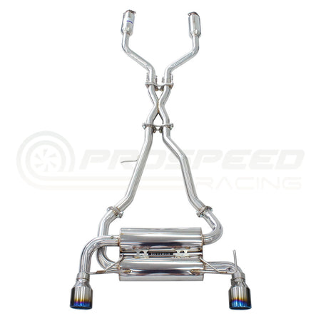 Invidia Gemini Cat Back Exhaust w/Ti Rolled Tips - Nissan 350Z Z33 02-09