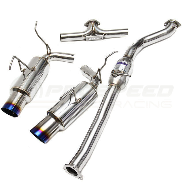 Invidia Dual N1 Catback Exhaust w/Ti Straight Cut Tips - Nissan 350Z Z33 02-09