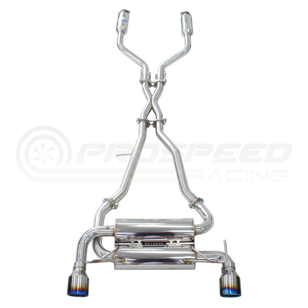Invidia Gemini Cat Back Exhaust w/PSR Carbon Fibre Tips - Nissan Skyline V35/Infiniti G35 V35 (Coupe)