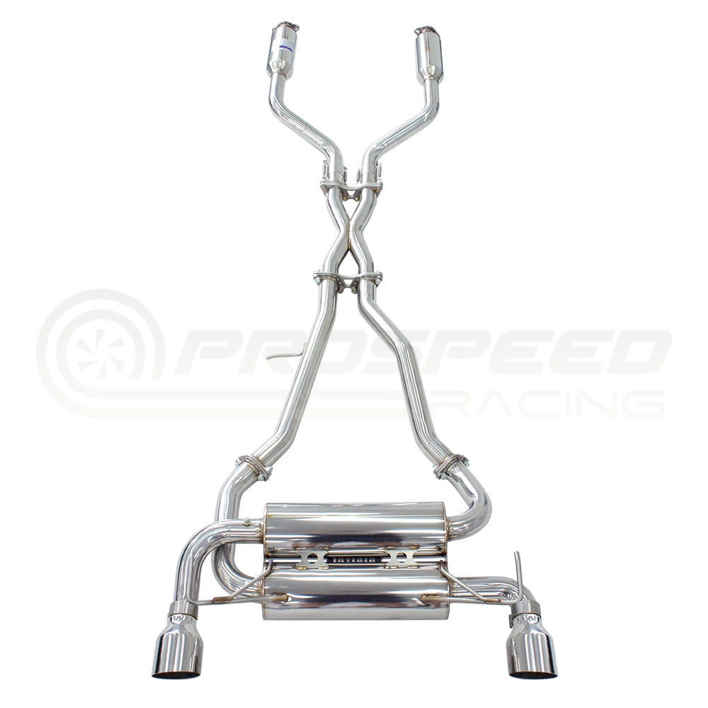 Invidia Gemini Cat Back Exhaust w/SS Straight Cut Tips - Nissan Skyline V35/Infiniti G35 V35 (Coupe)