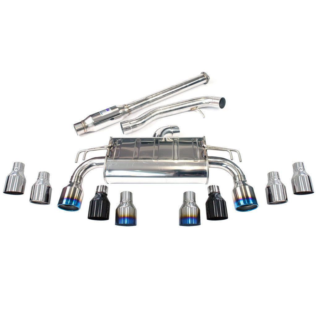 Invidia Q300 Cat Back Exhaust No Tips - Mitsubishi Evo X CZ4A