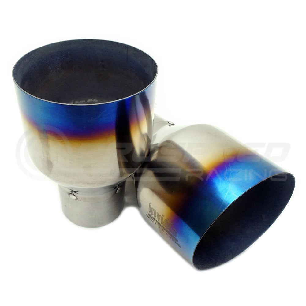 Invidia Q300 Cat Back Exhaust w/Ti Straight Cut Tips - Mitsubishi Evo X CZ4A