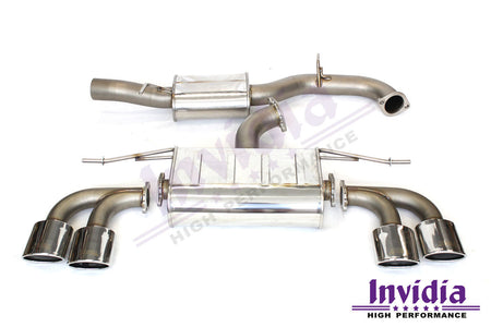 Invidia Q300 Non-Valved Catback Exhaust w/Oval Ti Rolled Tips - VW Golf R Mk7