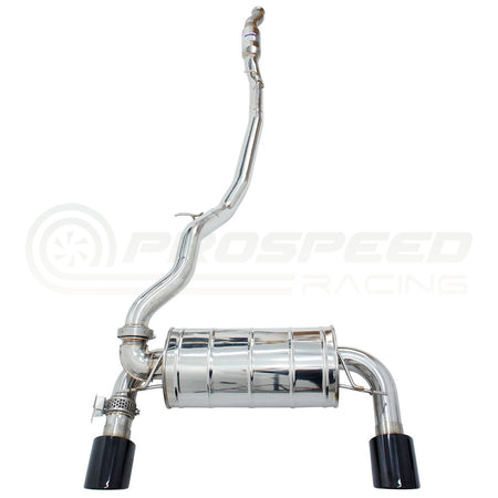 Invidia Q300 Valved Cat Back Exhaust w/Black Tips - Ford Focus RS Mk3 LZ 16-17