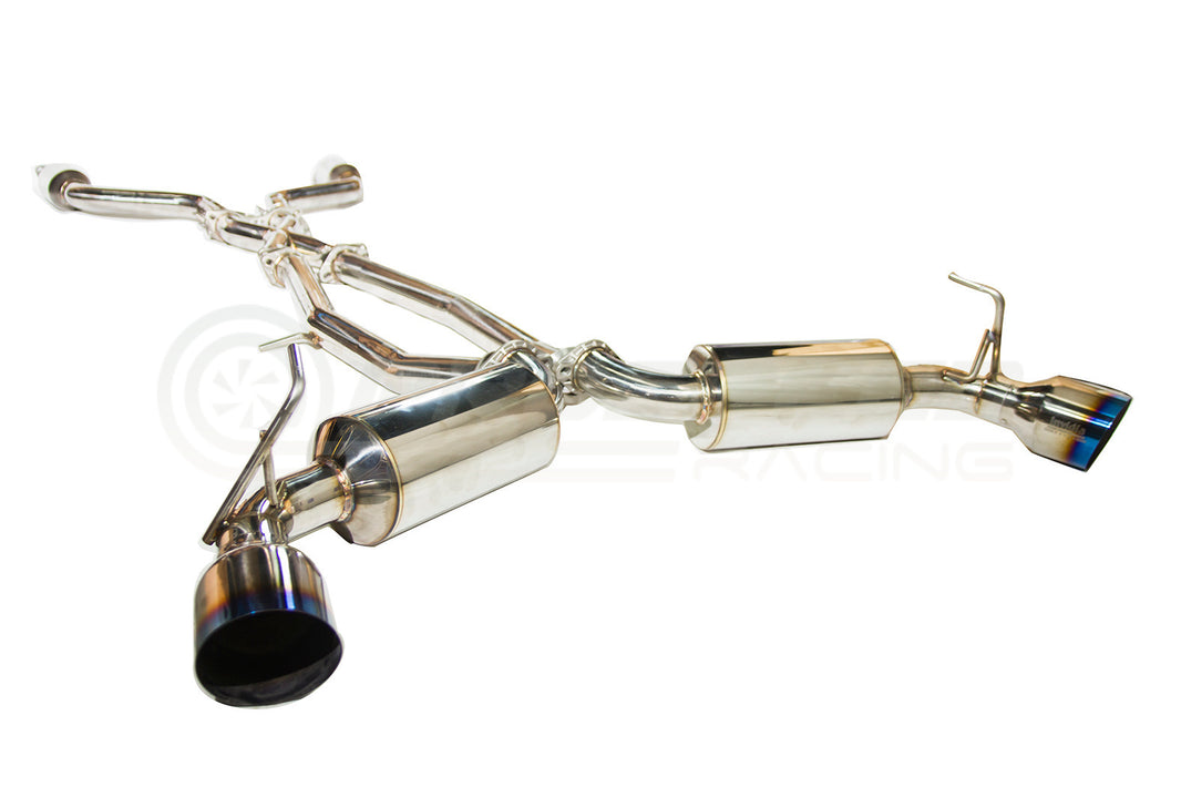 Invidia Dual N1 Cat-Back Exhaust w/Black Straight Cut Tips - Nissan 370Z Z34 09-20