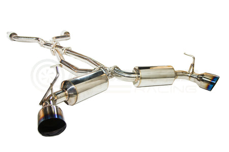 Invidia Dual N1 Cat-Back Exhaust w/Black Straight Cut Tips - Nissan 370Z Z34 09-20