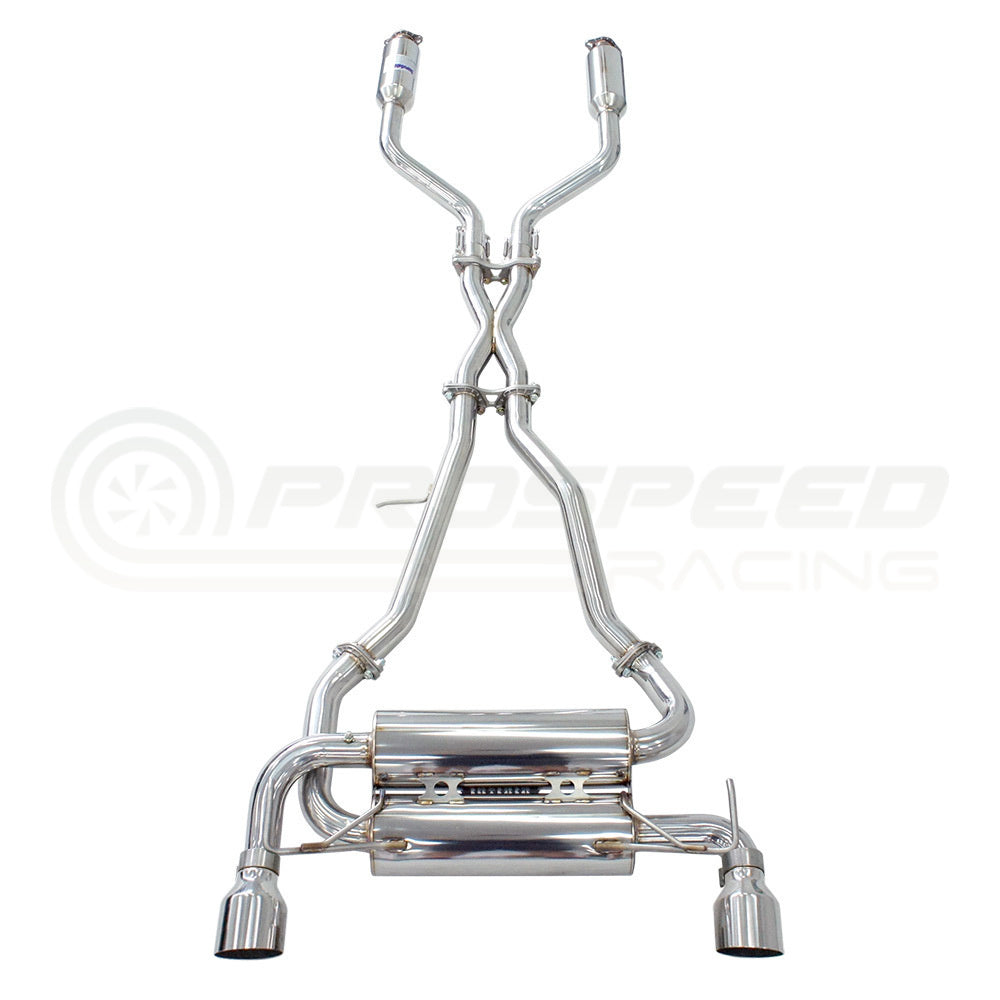 Invidia Gemini Cat Back Exhaust w/SS Rolled Tips - Nissan Z "400Z" RZ34 23+