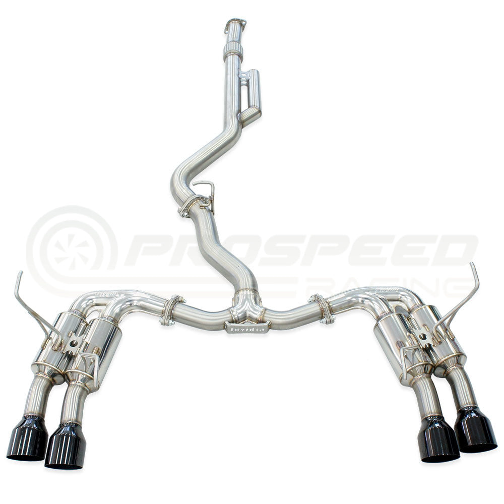 Invidia R400 "Signature Edition" Cat Back Exhaust w/Black Tips - Subaru WRX VB 22+ (Sedan)