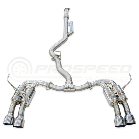 Invidia R400 Cat Back Exhaust w/SS Straight Cut Tips - Subaru WRX VB 22+ (Sedan)