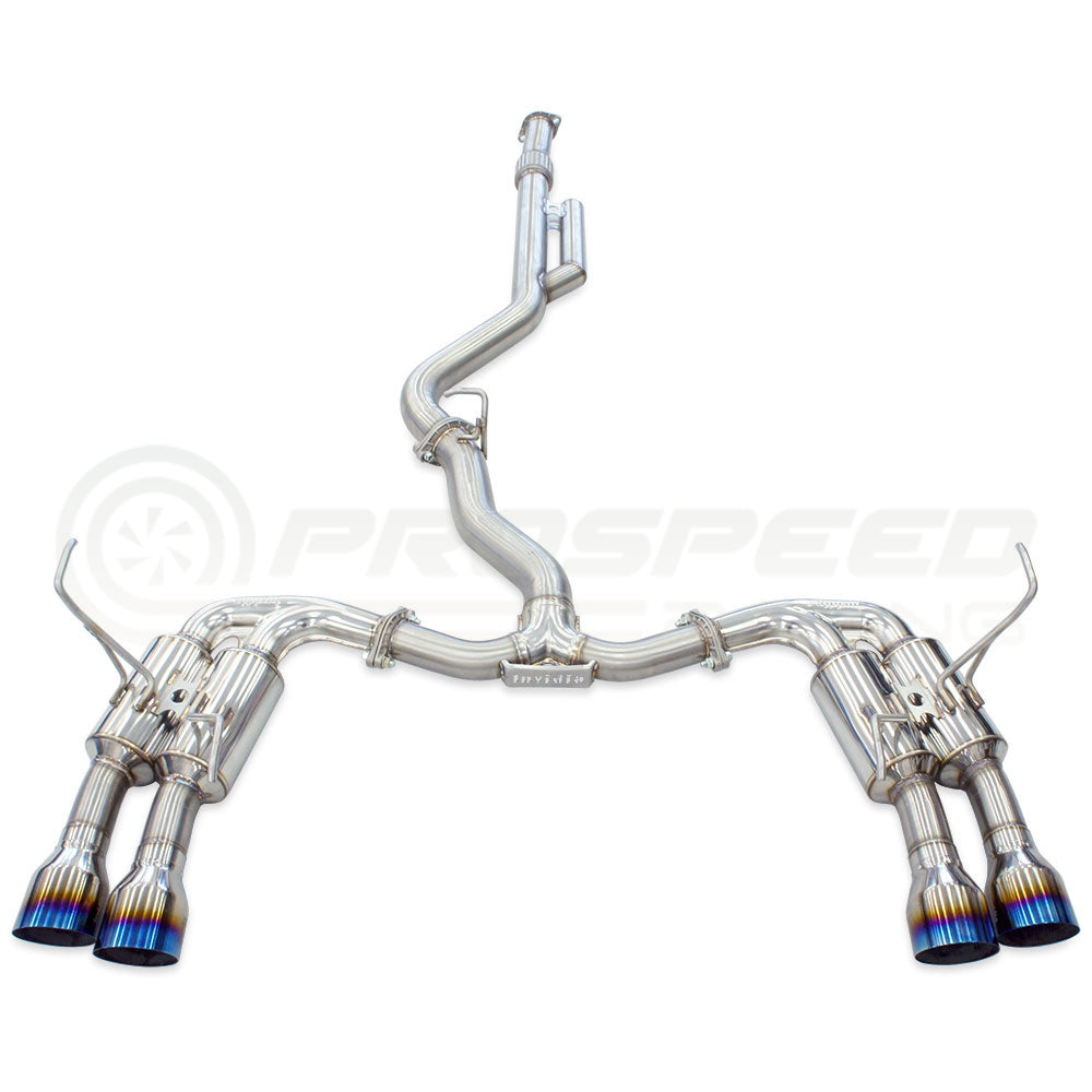 Invidia R400 Cat Back Exhaust w/Ti Straight Cut Tips - Subaru WRX VB 22+ (Sedan)