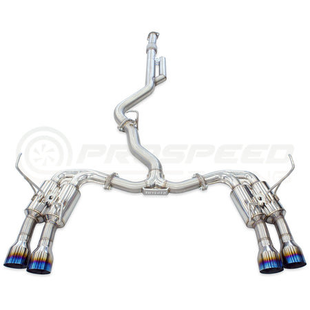 Invidia R400 Cat Back Exhaust w/Ti Straight Cut Tips - Subaru WRX VB 22+ (Sedan)