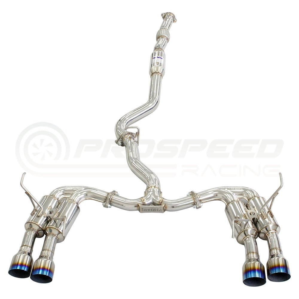 Invidia R400S Cat Back Exhaust w/Ti Straight Cut Tips - Subaru WRX VB 22+ (Sedan)
