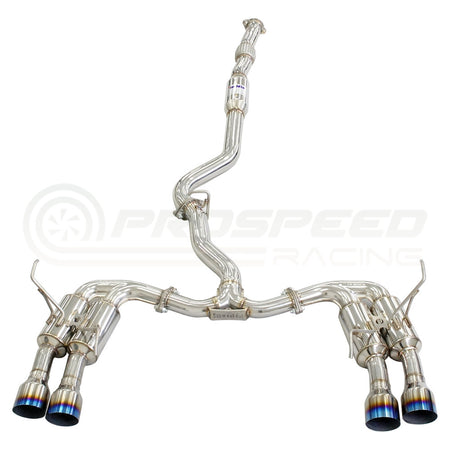 Invidia R400S Cat Back Exhaust w/Ti Straight Cut Tips - Subaru WRX VB 22+ (Sedan)