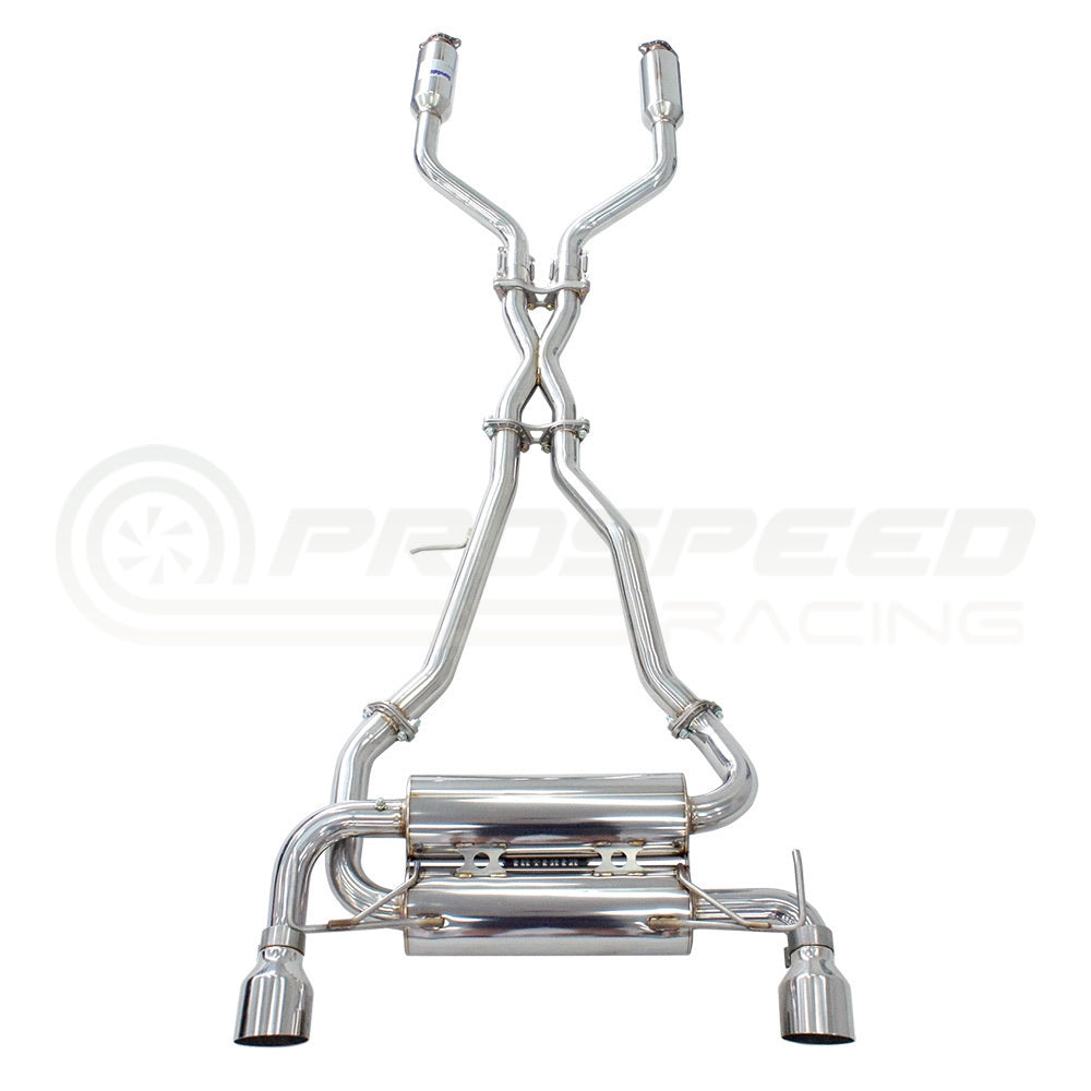 Invidia Gemini Cat Back Exhaust w/SS Rolled Tips - Nissan Z "400Z",  RZ34 23+