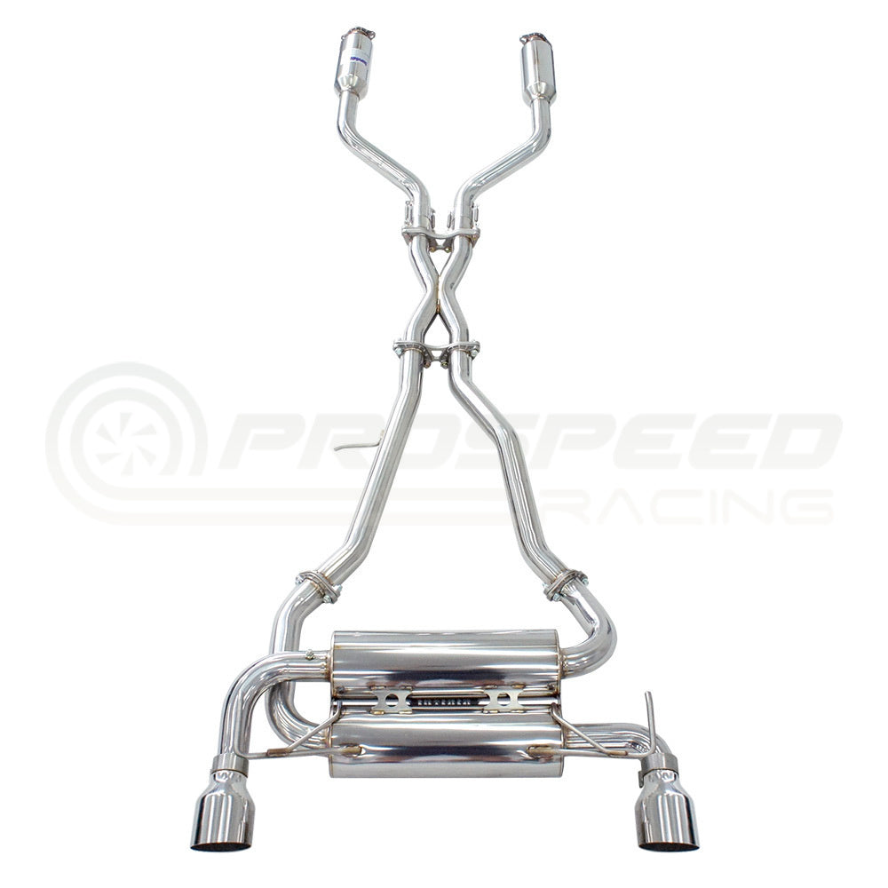 Invidia Gemini Cat Back Exhaust w/SS Straight Cut Tips - Nissan Z "400Z",  RZ34 23+