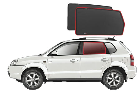 Hyundai Tucson/JM 1st Generation Car Rear Window Shades (JM; 2005-2010)