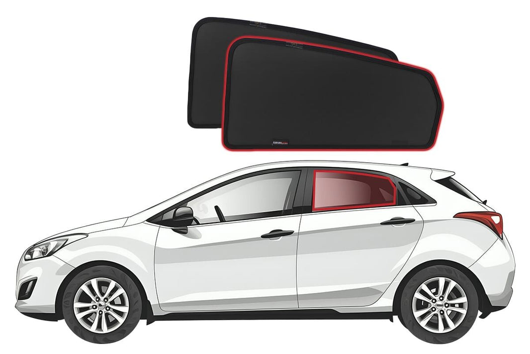 Hyundai i30 Hatchback 2nd Generation Car Rear Window Shades (GD; 2012-2017)