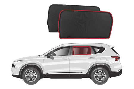 Hyundai Santa Fe 4th Generation Car Rear Window Shades (TM; 2018-2024)