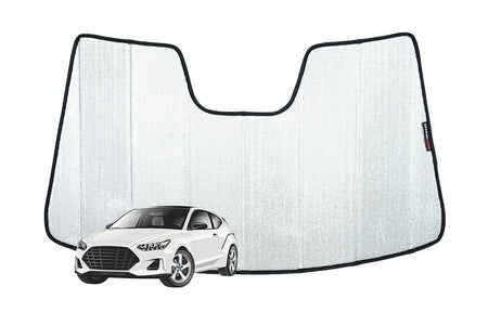 Hyundai Veloster 2nd Generation Front Windscreen Sun Shade (JS; 2019-2022)