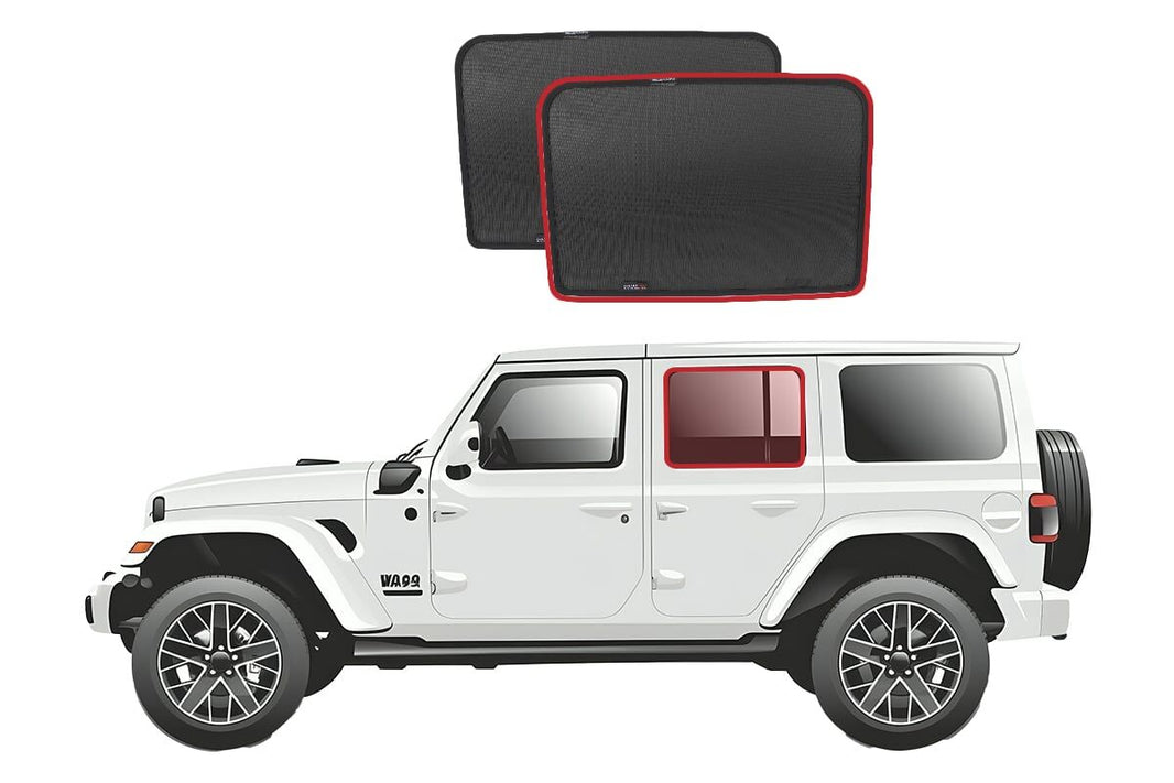 Jeep Wrangler/Gladiator Car Rear Window Shades (JL/JT; 2018-Present)*